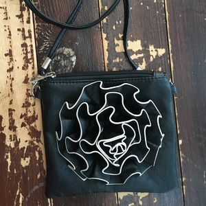 Black & White Flower Mini Bag